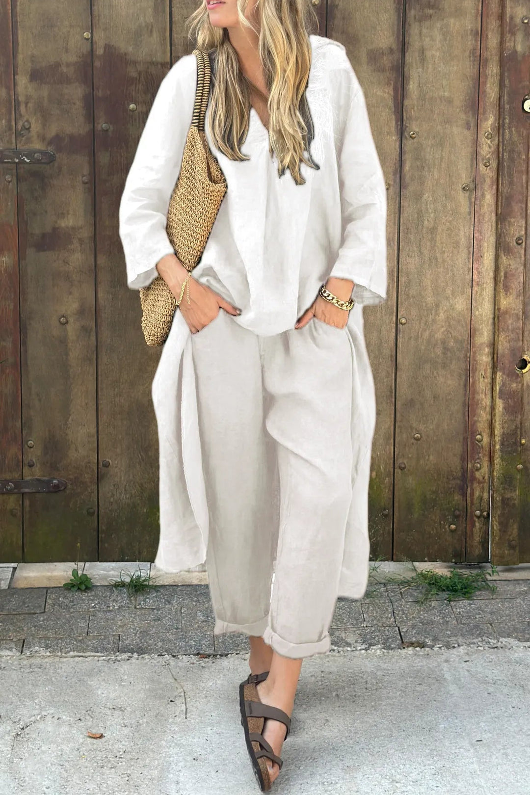 Carolyn™ Chic and Comfortable Set | Coordinated Top and Relaxed-Fit Bottoms